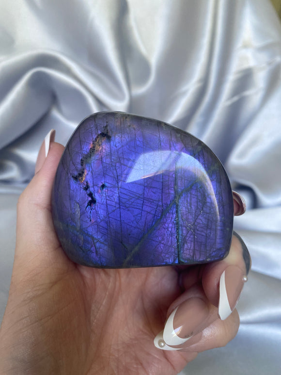 Purple Labradorite Standing Freeforms