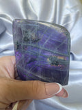 Purple Labradorite square shaped standing Freeform