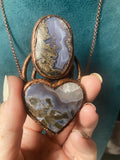 ‘Heart of Moss Agate’ pendant