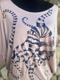 Octopus ‘Psychic Tendrils’ Screenprinted Batwing Women’s Top