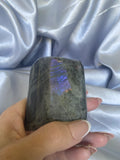 Purple Labradorite square shaped standing Freeform