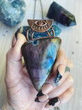 ‘Eye of Oracle’ Purple Labradorite pendant