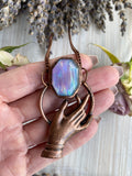 ‘Touched by a Mystic’ Aurora Opal pendant