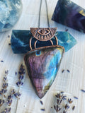 ‘Eye of Oracle’ Purple Labradorite pendant