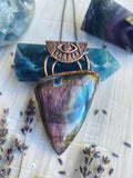 ‘Eye of Oracle’ Purple Labradorite pendant