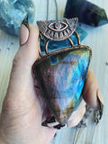 ‘Eye of Oracle’ Purple Labradorite pendant