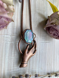 ‘Touched by a Mystic’ Aurora Opal pendant