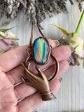 ‘Touched by a Mystic’ Aurora Opal pendant