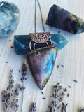 ‘Eye of Oracle’ Purple Labradorite pendant